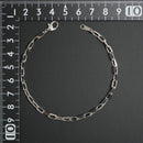 粗目小豆チェーン ブレスレット Pt850 幅3.8mm 1.2φ 20cm