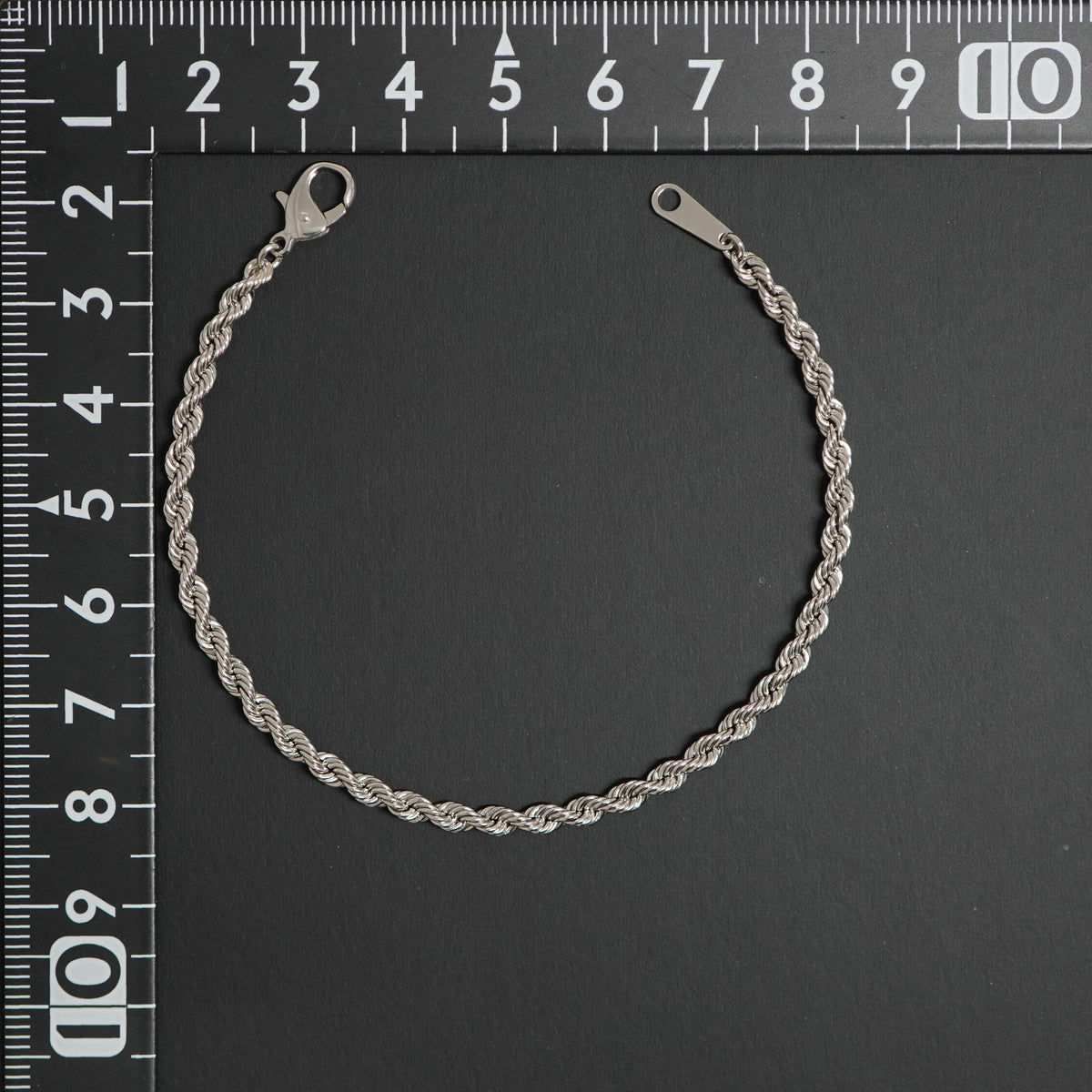 【新品】Pt850 プラチナ パイプロープブレスレット幅2.0mm長さ17cm パイプロープチェーン プラチナ パイプロープ ブレスレット-【幅