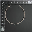 パイプロープ ブレスレット Pt850 幅3mm 17cm