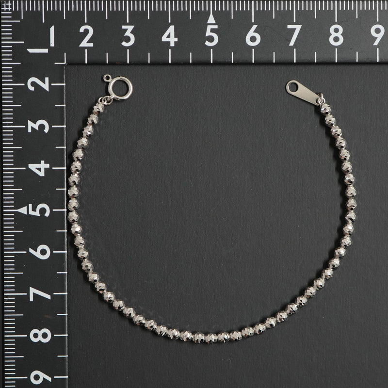 シャンデリアカットボールブレスレット Pt850 幅3mm 17cm※入荷待ち