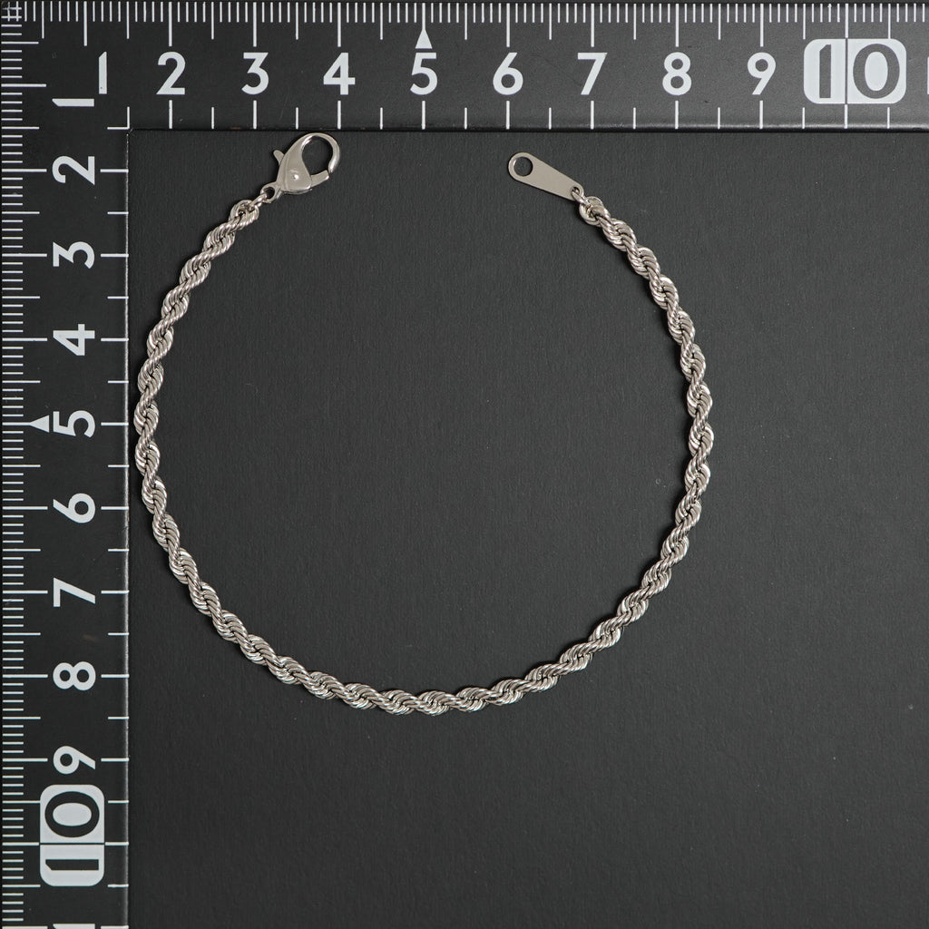 パイプロープ ブレスレット Pt850 幅3mm 18cm