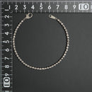 シャンデリアカットボール ブレスレット Pt850 幅3mm 18cm