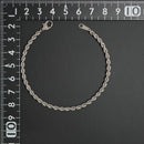 パイプロープ ブレスレット Pt850 幅3mm 18cm