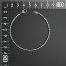 シャンデリアカットボール ブレスレット Pt850 幅3mm 19cm