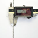 パイプロープ ブレスレット Pt850 幅3mm 20cm