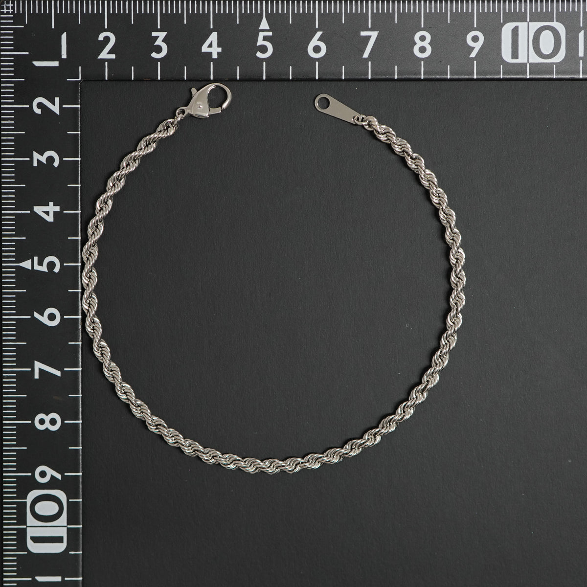 パイプロープ ブレスレット Pt850 幅3mm 20cm