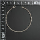 パイプロープ ブレスレット Pt850 幅3mm 20cm