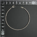 シャンデリアカットボール ブレスレット Pt850 幅3mm 20cm