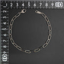 シングルチェーン ブレスレット Pt850 幅4.0mm 0.7角線 20cm