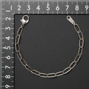 シングルチェーン ブレスレット Pt850 幅4.7mm 1.0角線 16cm
