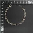 ダブルチェーン ブレスレット Pt850 幅4.7mm 1.0角線 18cm