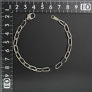 シングルチェーン ブレスレット Pt850 幅4.7mm 1.0角線 19cm