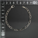 シングルチェーン ブレスレット Pt850 幅4.7mm 1.0角線 20cm