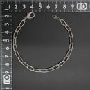 シングルチェーン ブレスレット Pt850 幅4.7mm 1.0角線 20cm