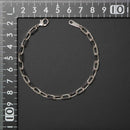 粗目小豆チェーン ブレスレット Pt850 幅4.8mm 1.5φ 19cm