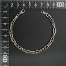 ダブル小豆チェーン ブレスレット Pt850 幅4.7mm 1.0角線 20cm