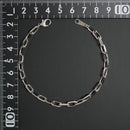 粗目小豆チェーン ブレスレット Pt850 幅4.8mm 1.5φ 20cm