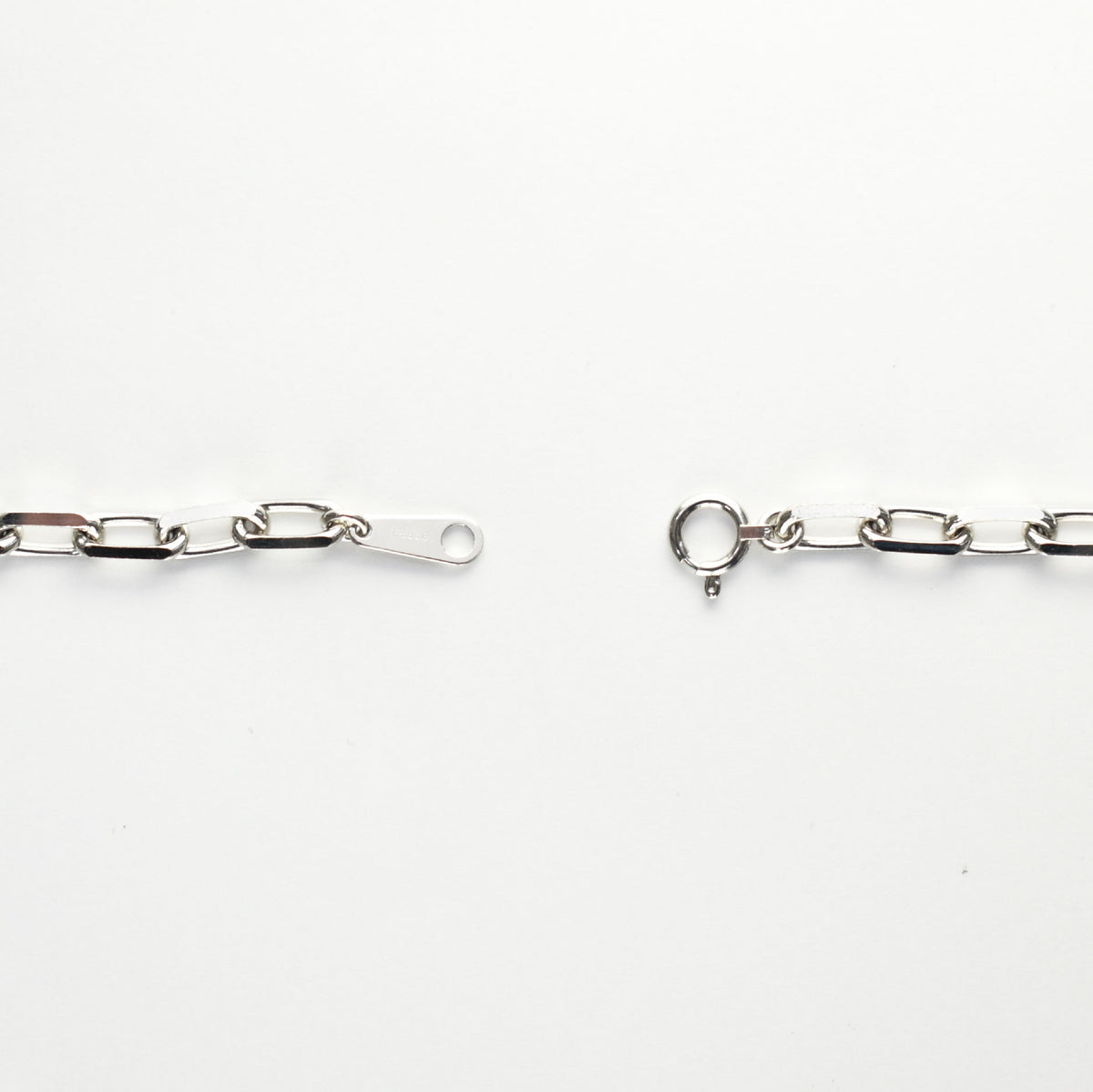 粗目小豆ネックレス Pt850 幅4.8mm 1.5φ 55cm 小豆 チェーン