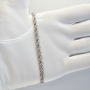 パイプロープ ブレスレット Pt850 幅4mm 17cm