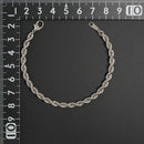 パイプロープ ブレスレット Pt850 幅4mm 17cm