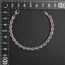 パイプロープ ブレスレット Pt850 幅5mm 17cm