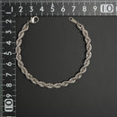 パイプロープ ブレスレット Pt850 幅5mm 18cm