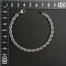 パイプロープ ブレスレット Pt850 幅5mm 19cm