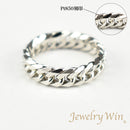 リング 喜平リング Pt850 幅5.2mm ダブル6面カット ハードタイプ