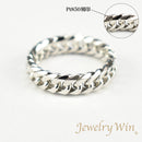 リング 喜平リング Pt850 幅5.2mm ダブル6面カット ハードタイプ