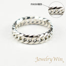 リング 喜平リング Pt850 幅5.2mm ダブル6面カット ハードタイプ