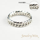 リング 喜平リング Pt850 幅5.2mm ダブル6面カット ハードタイプ