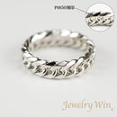 リング 喜平リング Pt850 幅5.2mm ダブル6面カット ハードタイプ