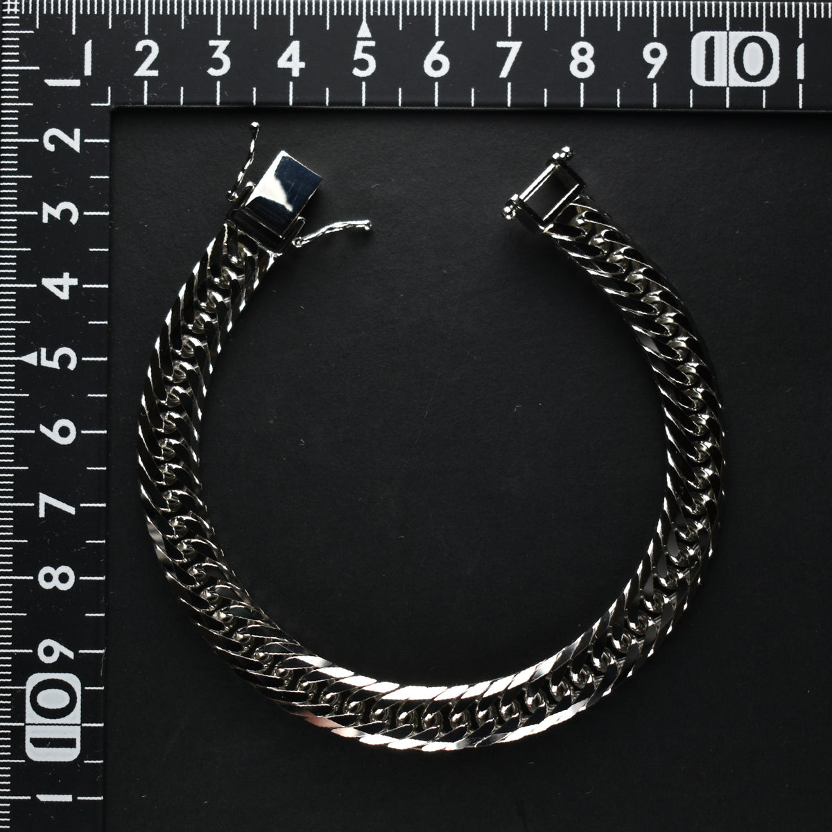 喜平 ブレスレット Pt850 トリプル 8面 50g 20cm 造幣局検定マーク