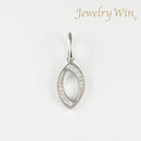 ペンダントトップ Pt850 ダイヤ付 (Type-No.0)