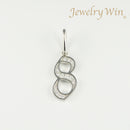 ペンダントトップ Pt850 ダイヤモンド付 (Type-No.8)