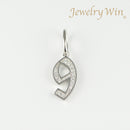 ペンダントトップ Pt850 ダイヤ付 (Type-No.9)