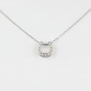 プチネックレス Pt900 ダイヤモンド付 0.10ct (Type-PB) Pt850 カット小豆チェーン ネックレス ※スライドアジャスター仕様