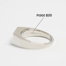 リング 印台 (Type‐SI) Pt900 0.16ct以上 ダイヤ付