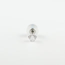 ピアス Pt900 0.2ct ダイヤ付 片方 落ちにくいピアスキャッチ ※6本爪