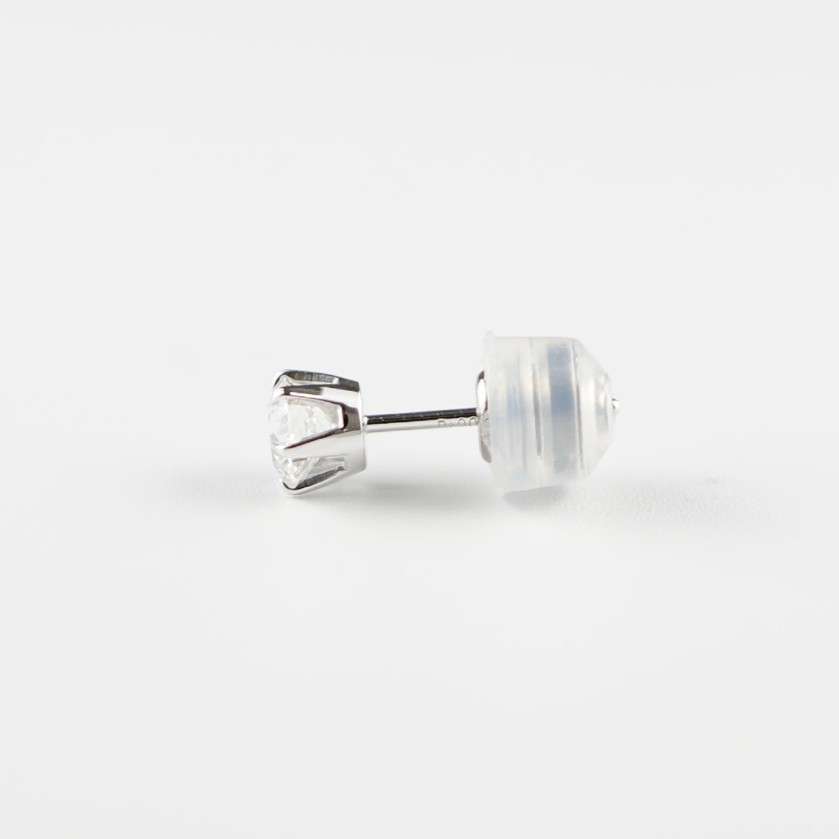 ピアス Pt900 0.25ct ダイヤモンド付 片方 ※6本爪