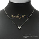 プチネックレス Pt900 ダイヤモンド付 0.2ct (Type-LO) Pt850 カット小豆チェーン ネックレス