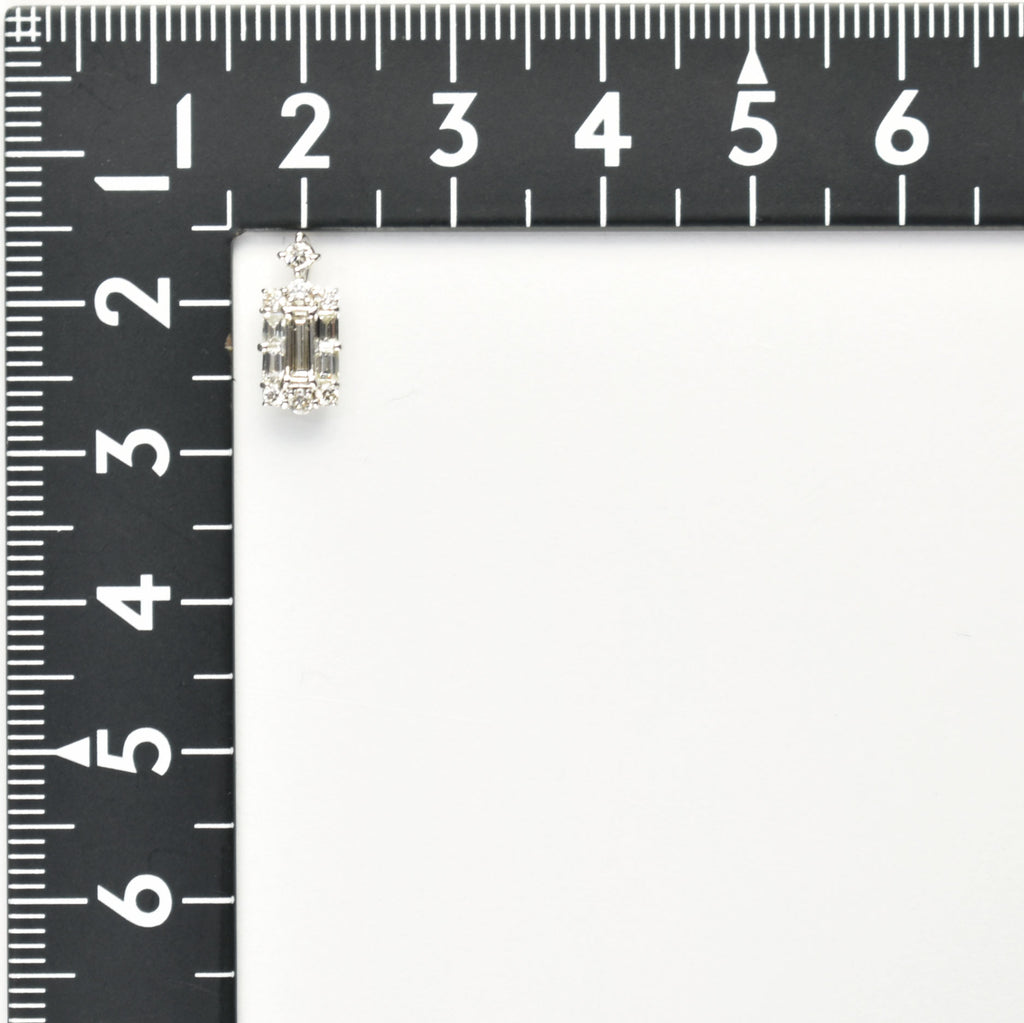 ダイヤモンドプチネックレス Pt900 0.36ct Pt850 チェーン (Type-BD)