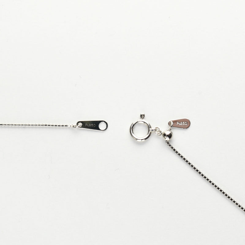 ダイヤモンドプチネックレス Pt900 0.48ct Pt850 チェーン (Type-TS)
