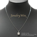 ダイヤモンドプチネックレス Pt900 0.50ct Pt850 チェーン (Type-RD) ※スライドアジャスター付