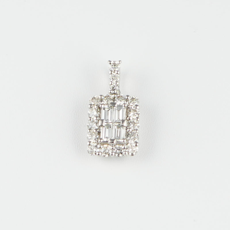 ダイヤモンドプチネックレス Pt900 0.50ct Pt850 チェーン (Type-TD)