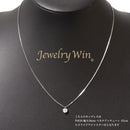 ダイヤモンドプチネックレス Pt900 0.5ct Pt850 チェーン ※スライドアジャスター付