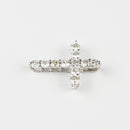 ダイヤモンドプチネックレス Pt900 0.5ct Pt850 チェーン (Type-SC)