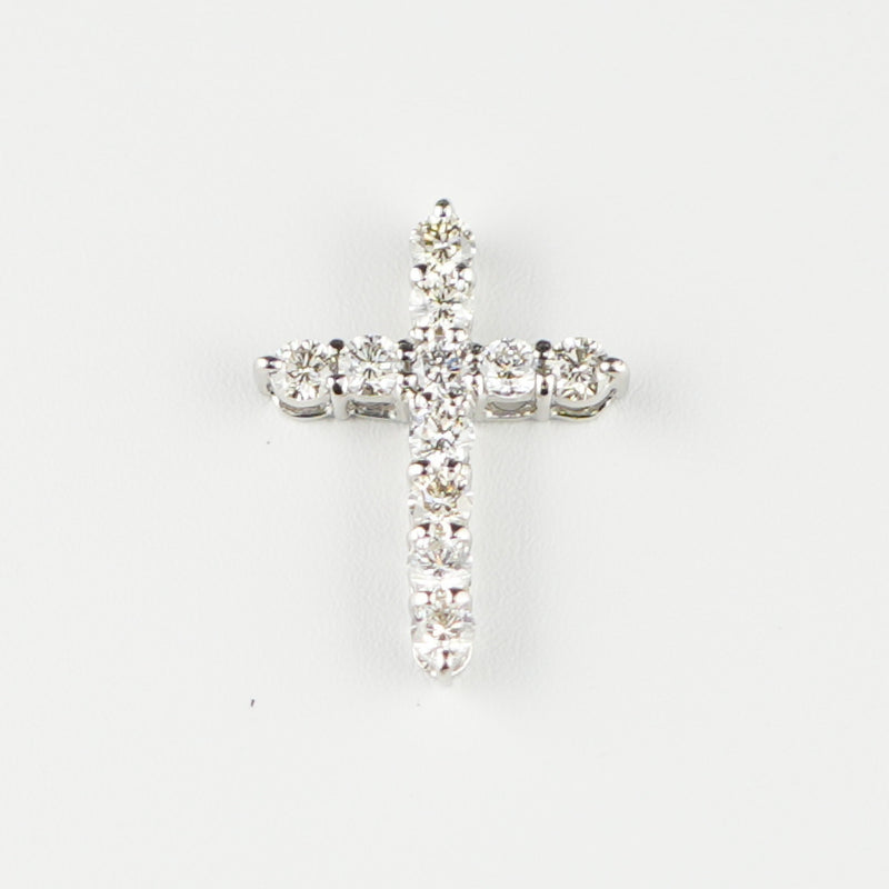 ダイヤモンドプチネックレス Pt900 0.5ct Pt850 チェーン (Type-SC)