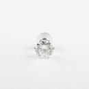 ピアス Pt900 1.0ct ダイヤモンド付 片方 ※6本爪