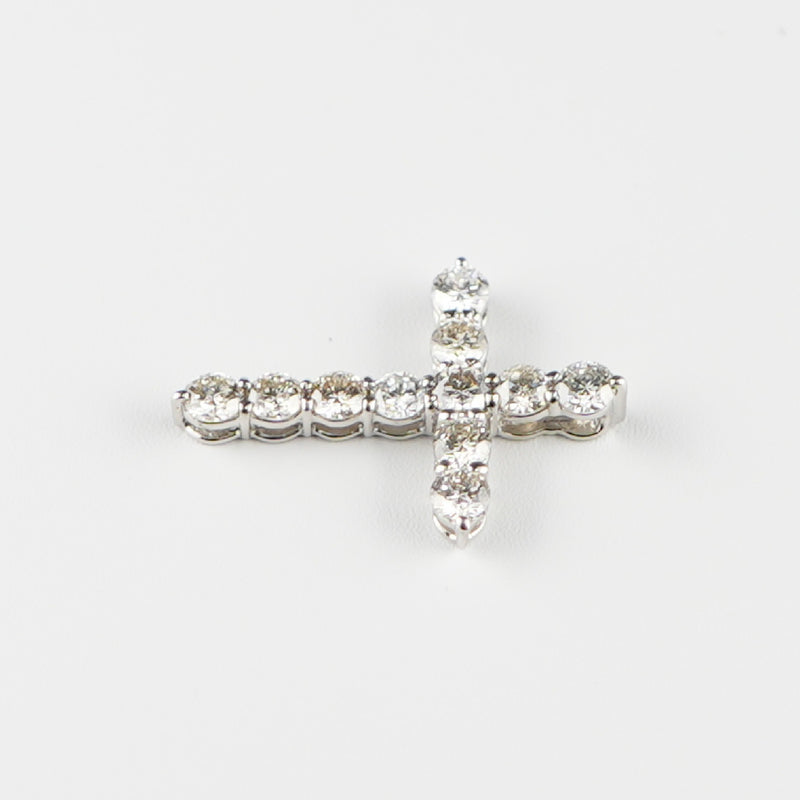 ダイヤモンドプチネックレス Pt900 1.0ct Pt850 チェーン (Type-SC)